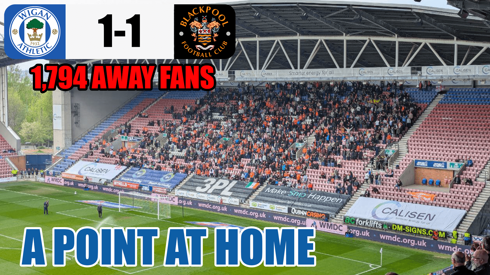 Latics Close Out Home Campaign with a Point Against Blackpool