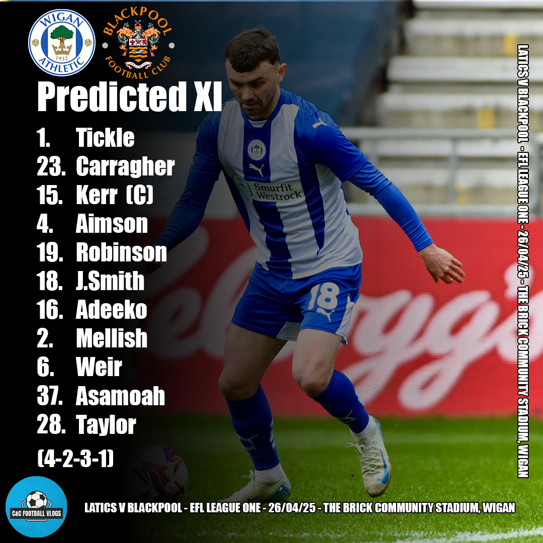 CCFootballVlogs’ Wigan Athletic vs Blackpool Match Preview